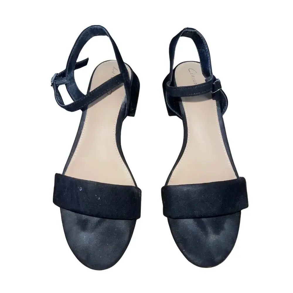 Circus by Sam Edelman Irina Block Heel Ankle Strap Heel Sandal SZ 8 Dressy Chic